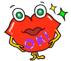 Lips monster 2 sticker #12449656