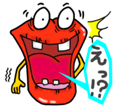 Lips monster 2 sticker #12449662