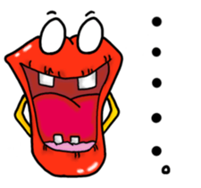 Lips monster 2 sticker #12449664