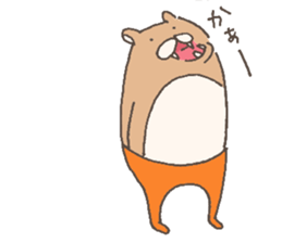 The bear in tights sticker #12449800