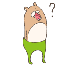 The bear in tights sticker #12449802