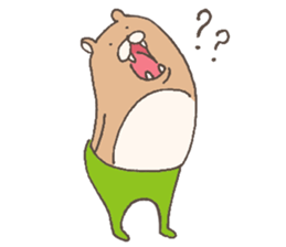 The bear in tights sticker #12449803