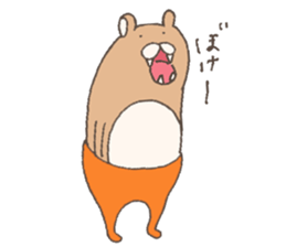 The bear in tights sticker #12449806