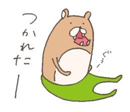 The bear in tights sticker #12449807