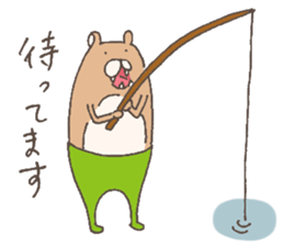 The bear in tights sticker #12449808