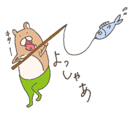 The bear in tights sticker #12449809