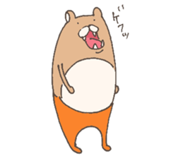 The bear in tights sticker #12449817