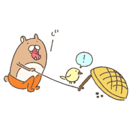 The bear in tights sticker #12449827