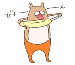 The bear in tights sticker #12449832