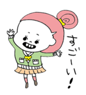 Japanese school girls sticker #12450124