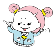 Japanese school girls sticker #12450144