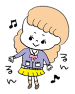 Japanese school girls sticker #12450147