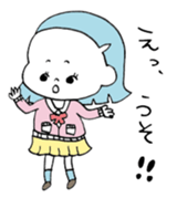 Japanese school girls sticker #12450156