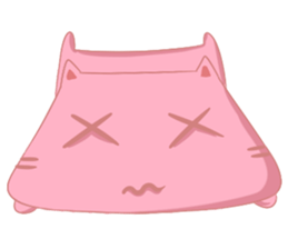 Mischievous Pinky Cat sticker #12450211