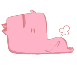 Mischievous Pinky Cat sticker #12450212