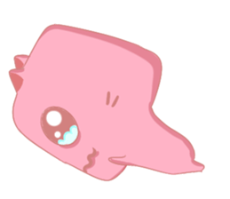 Mischievous Pinky Cat sticker #12450214