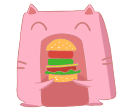 Mischievous Pinky Cat sticker #12450240