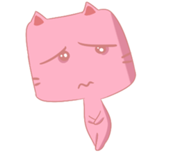 Mischievous Pinky Cat sticker #12450244