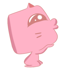 Mischievous Pinky Cat sticker #12450245