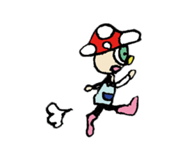 Mushroom boy of life. sticker #12451038