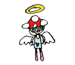 Mushroom boy of life. sticker #12451041