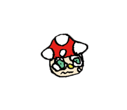 Mushroom boy of life. sticker #12451048