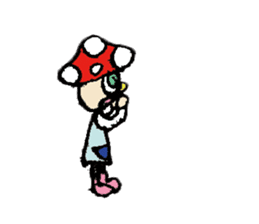 Mushroom boy of life. sticker #12451052