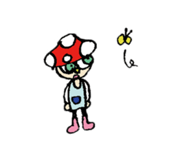 Mushroom boy of life. sticker #12451055