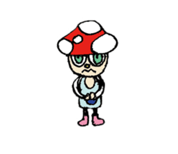 Mushroom boy of life. sticker #12451057