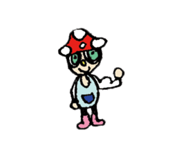 Mushroom boy of life. sticker #12451065