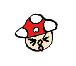 Mushroom boy of life. sticker #12451067