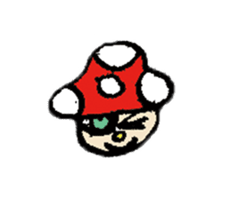 Mushroom boy of life. sticker #12451068