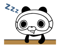 Blindfold panda 01 sticker #12452469