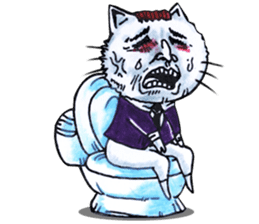 Make Me Monster : Forever Alone Cat sticker #12452559