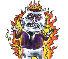 Make Me Monster : Forever Alone Cat sticker #12452563