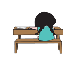 Mundane Girl Animated sticker #12453016