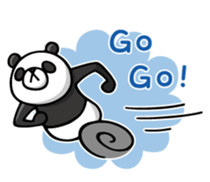 Do your best. Panda man 2 sticker #12453067