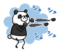 Do your best. Panda man 2 sticker #12453081