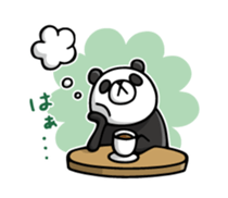 Do your best. Panda man 2 sticker #12453085