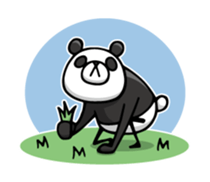 Do your best. Panda man 2 sticker #12453093