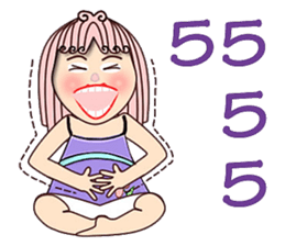 Purple eyes sticker #12453804