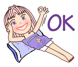 Purple eyes sticker #12453825