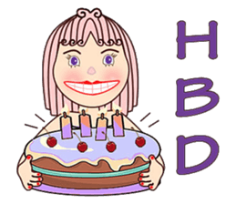 Purple eyes sticker #12453829