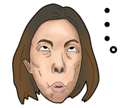 Just right face sticker #12454706