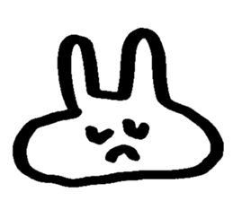 Melts rabbit sticker sticker #12454792