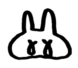 Melts rabbit sticker sticker #12454793
