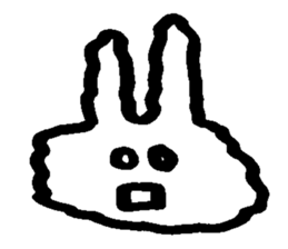 Melts rabbit sticker sticker #12454795
