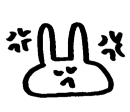 Melts rabbit sticker sticker #12454796