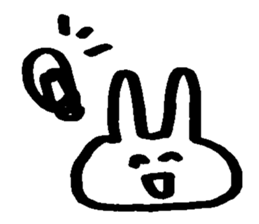 Melts rabbit sticker sticker #12454797