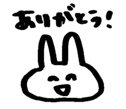 Melts rabbit sticker sticker #12454798